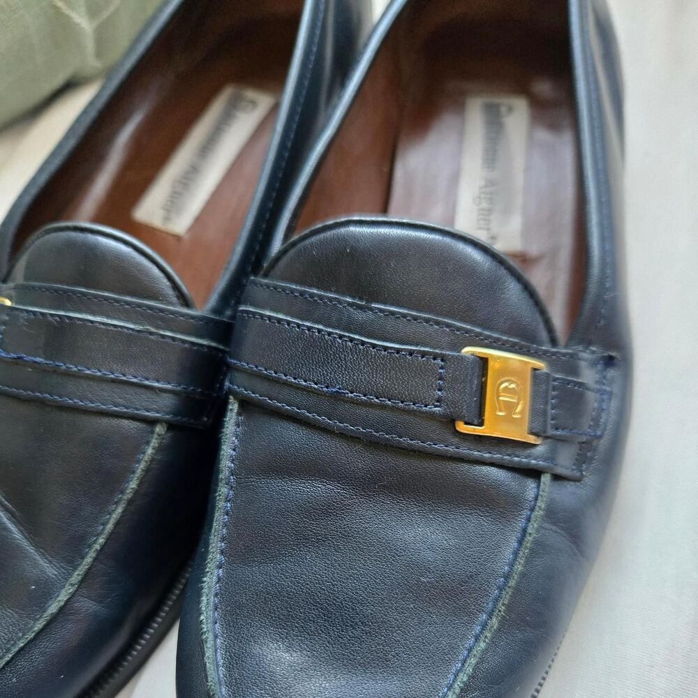 Etienne-aigner Women's Navy and Black Loafers